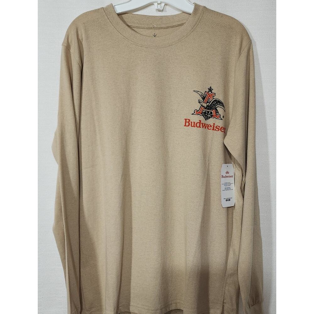Budweiser ''The King of beers'' men's Size Medium Long sleeve shirt